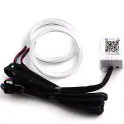 Car LED Halo Rings Eyes Lights Auto RGB Headlight APP Bluetooth Wireless Control (for: Isuzu)