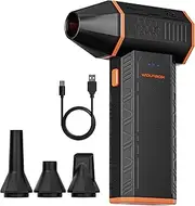 WOLFBOX MF50 Electric Air Duster-110000RPM Super Power Cordless Air Duster, 3-Gear Adjustable Mini Blower with Rechargeable Battery, Dust Blower for Computer, Keyboard, House, Outdoor and Car