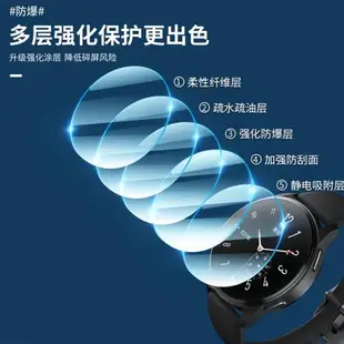 適用vivo watch2手表膜vivowatch2保護貼膜鋼化膜軟膜智能運動款表帶46mm表盤42水凝膜2代屏幕全貼合