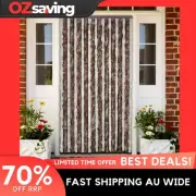 Insect Curtain 90x220 cm Beige Light Brown Chenille Waterproof Easy Clean 0571