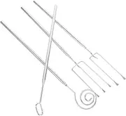 CATIEBYE 4pcs Fondue Fork Set Ergonomic Dipping Tools for Chocolate Cheese Meat Comfortable Grip for Handmade Chocolates Truffles and Pralines