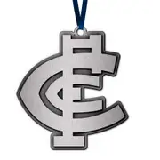 Carlton Blues AFL Metal Ornament Christmas Tree Decoration