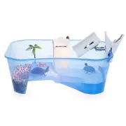 Turtle Tank for Kids & Reptile Lovers with a Turtle Lamp. Breeds Turtle up to...