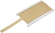 uxcell Double Fold Bias Tape for Sewing 5/8 Inch x 12 Yards Satin Pre-fold Continuous Binding Tape for Seaming Quilting Hemming Binding DIY Crafts, Light Brown