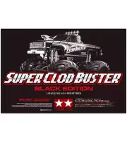 Tamiya Super Clodbuster Black Edition RC Car Kit #47432 Includes Dual Motor ESC