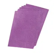 Glitter EVA Foam Sheets Soft Paper Self-Adhesive 11.8x7.8 Inch Light Purple 6Pcs