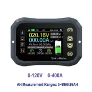 Wireless Voltmeter Ammeter SOC Charge Discharge Battery Monitor DC 0-120V 0-500A