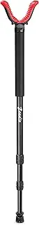Zeadio Monopod Shooting Stick Rest with High Density Foam Grip, Twist-Style Locking Leg, and Non-Marring V-Yoke Shooting Rest Head for Shooting and Outdoor