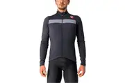 CASTELLI PURO 3 JERSEY FULL ZIP LIGHT BLACK/SILVER REFLEX