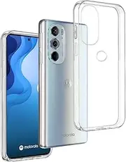[REY] Transparent Silicone TPU Case for Motorola Edge 30 Pro, Mobile Phone Case Premium Scratch-Resistant TPU Transparent Protective Case, Ultra Thin 0.33 mm