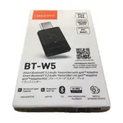 Creative BT-W5 Smart Bluetooth 5.3 Audio Transmitter with aptX Adaptive - New