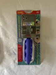 Tenikle Pro Flexible Tripod Bendable Suction Cup Camera & Phone Mount Blue NEW