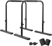 Adjustable Dip Bars for Home Gym Workout, Heavy Duty Dip Stands Strength Training Fitness Dip Station Calisthenics for Tricep Dips, L Sits