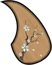 Acoustic Pickguard, Stringed Instrument Guard Replacement, Vintage Scratch-Resistant Guard Sticker for Acoustic Guitar Repair