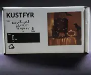 IKEA KUSTFYR LED String Light With 24 Lights Battery Operated Orange 705.616.86