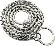 DYBEN Pet Training Snake P Chain Dog Choke Collar (18", Silver)