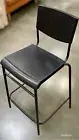 Ikea STIG Bar stool with backrest, black/black, 24 3/4 " BRAND NEW