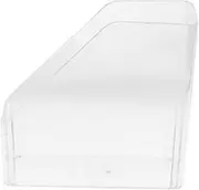 ETHZZLE Transparent Document Box Organizer for Desk Pet File Holder with Modern Design for Magazines Reports and Folders Versatile Storage for Home Office and School