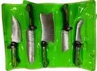 CUSTOM HANDMADE FORGED DAMASCUS STEEL CHEF KNIFE SET KITCHEN KNIVES SET
