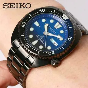 SEIKO全新原廠貨SRPD11 DIVER SCUBA系列 愛海洋200米潛水機械鋼帶自動上鍊腕錶-藍