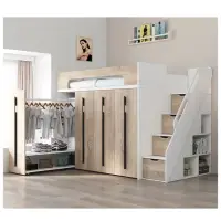 在飛比找momo購物網優惠-【高斯】抽拉衣櫃未來無限收納空間床(衣櫃、收納、衣服、收納空
