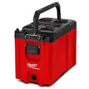 Milwaukee PACKOUT Compact Tool Box Integrated Top Handle Interior Storage Tray