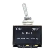 NKK Japan S-821 30 Amp Heavy Duty Toggle Switch - S821 - ON-OFF 2 Position DPST