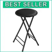 24-Inch Folding Stool - 225lb Capacity, Lightweight Portable Seating Solution