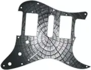 Stratocaster Graphical Pickguard Custom fit Fender HSH 11 Hole Dried Tree Rings