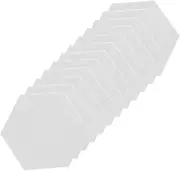 ERINGOGO 12Pcs Felt Wall Pin Board Hexagon Shape Acoustic Panels for Sound Absorption and Home Decoration for Photos Memos and Notes Safe and