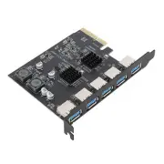USB 3.2 Gen 2 Expansion Card 5 Ports 10Gbps Type A PCIe 4X Adapter Card UK Part