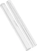 FONDOTIN 2pcs Clear Acrylic Rolling Pin Solid Hollow Design for Clay Carving and Sculpting Essential Polymer Clay Roller Tools for DIY Art Craft Projects