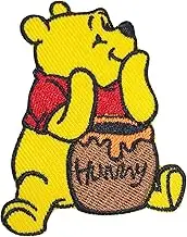 pipomama Cute Bear Iron On Patches for Clothing Embroidered Applique Patch Badge Sew On Emblem DIY Craft
