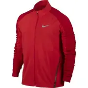 Nike Twill Shield Running Stadium Jacket Red Silver 822558 657 Fullzip $220