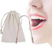 Metal Tongue Scraper | Stainless Steel Cleaning Scraper for Tongue | Breath Treat U-Shaped for Adults, Oral Care to Keep Fresher