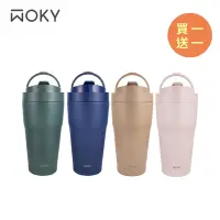 在飛比找Yahoo奇摩購物中心優惠-(買一送一)【WOKY 沃廚】[●●]渾圓杯 - 雙層陶瓷 