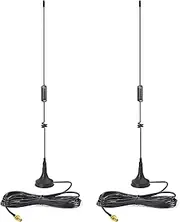 2-Pack Dual Band Ham Radio Antenna VHF UHF 136-174MHz 400-470MHz Magnetic Base SMA Female Antenna Handheld Two Way Radio Antenna for BaoFeng UV-5R UV-82 BF-888 BTECH F8HP by LUITON