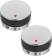CANIGHT Smooth Grip BBQ Grill Control Knobs 2 Pack Replacement for Electric Range Camping Stove Oven Knobs