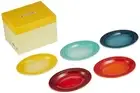 Le Creuset Stoneware Plate Mini Oval Plate Rainbow 5 sheets/pieces