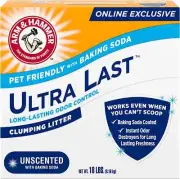 Arm & Hammer Ultra Last Unscented Clumping Cat Litter, MultiCat 18lb