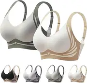 [Generic] Lushfitting Powerful Push-Up Seamless Bra,Caralush Bra,Ciracla Super Gather Bra, Wireless Push-Up Bra for Older Women