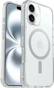 OtterBox Symmetry Series Clear MagSafe Case for iPhone 16, Shockproof, Drop Proof, Protective Thin Case, 3X Tested to Military Standard, Clear