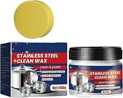 Stainless Steel Clean Wax - Powerful Oven Cleaner Kitchen Pot Cleaner - 100g Polishing Stainless Steel Cream, Powerful Oven -Cleaner, All-Purpose Cookware Cleaner
