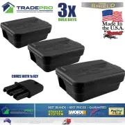 3x Tomcat Made Rat Bait Station Genuine PRO USA Lockable Weather Proof Trap