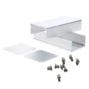 Aluminum Project Box Electronic Enclosure for Case for Flange for PCB 3.94x1.8