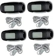2 Sets 3D Pedometer Step Counter Digital Pedometer Digital Watch Timer Rechargeable Pedometer 3D Walk Pedometer Wrist Portable Pedometer USB Charging Pedometer Small Clip Child Abs