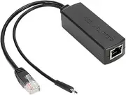 POE Splitter Adapter 48V to 5V Power Over Ethernet USB Connector High Efficiency 12W Micro USB Output with Surge Protection Compatible with 802.3af Switch for Android Tablets