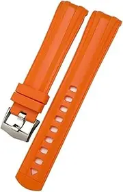 [RAYESS] 20mm 21mm 19mm Fluorous Rubber Silicone Watchband for Omega Seamaster 300 Black Blue Green Soft Diving Strap