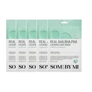 SOME BY MI - Real AHA-BHA-PHA Calming Care Mask - 1pc (5ea) Set