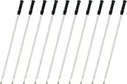 4.5'' Ballpoint pen refilling, 1.0mm middle point nib delicate, smooth writing interchangeable ink filling (black)